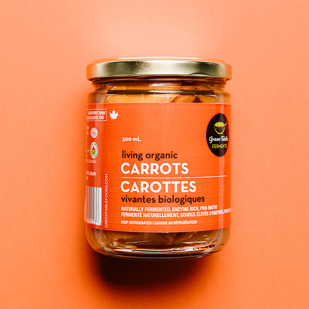 Living Organic Carrots Green Table Foods